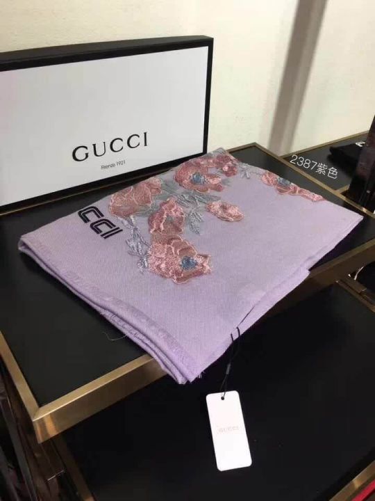 GG 2018 GG Embroidery Cashmere 2387 Women Scarves