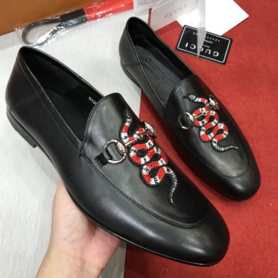GG Men Leather Shoes