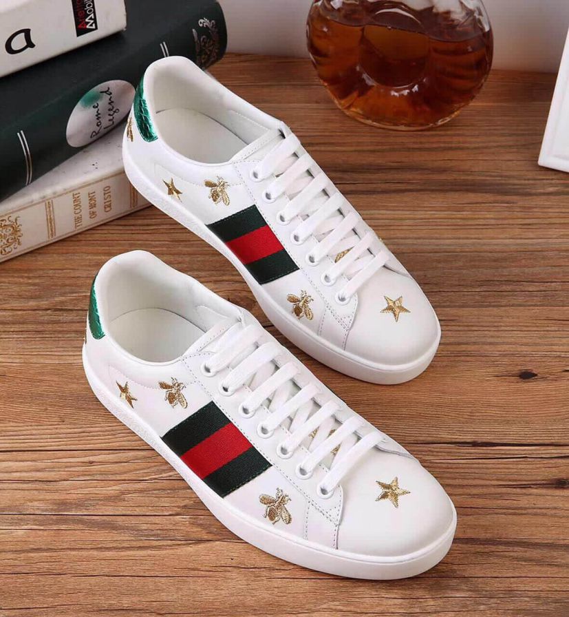 GG Ace Embroidery Sneakers386750 A38F0 9073 Men Shoes