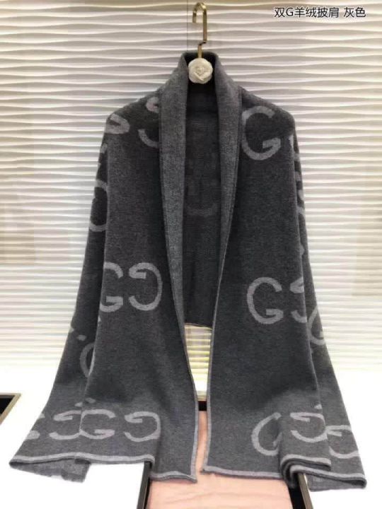 GG 2018 GG 100% Cashmere Knit Women Scarves