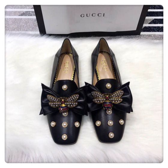 GG 2018SS Women Leather Shoes