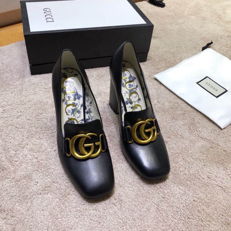GG Soft Leather High Women Shoes