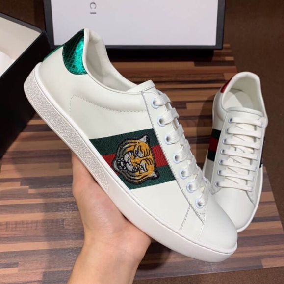 GG Ace Embroidery Sneakers Men Shoes