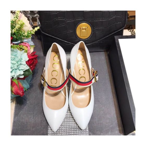 GG 2018SS Soft Leather High Women Shoes