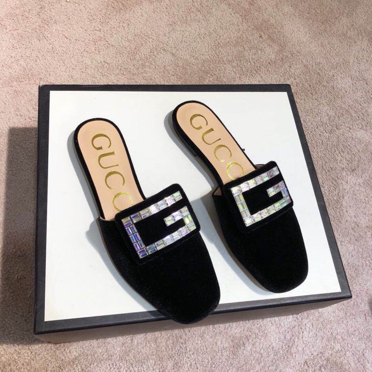 GG 2019SS Women Leather Slippers