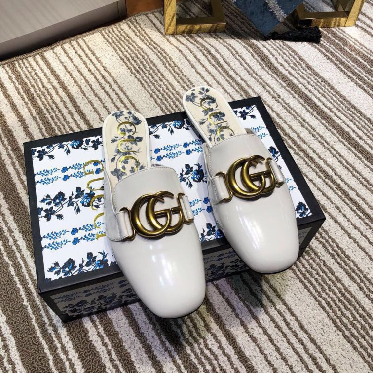 GG 2019SS Leather Patent LeatherGG Women Slippers