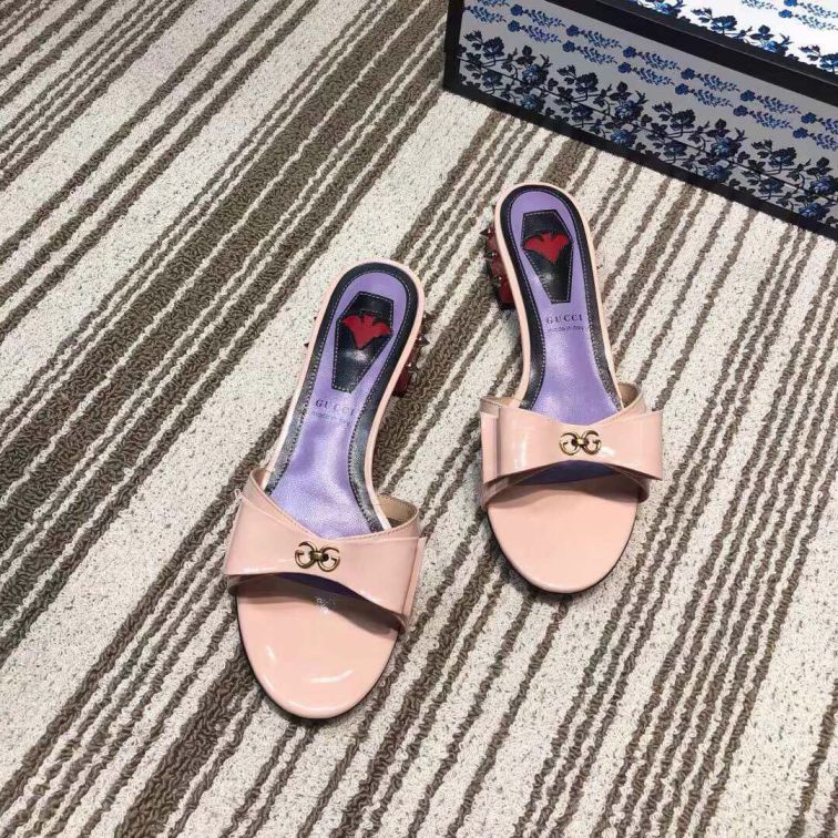 GG 2019 Soft Women Leather Slippers