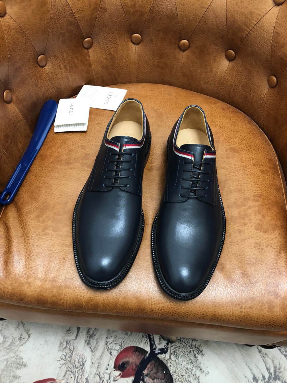 GG 2019 Men Leather Shoes