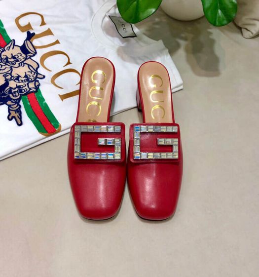 GG 2019SS Soft Leather High Women Shoes