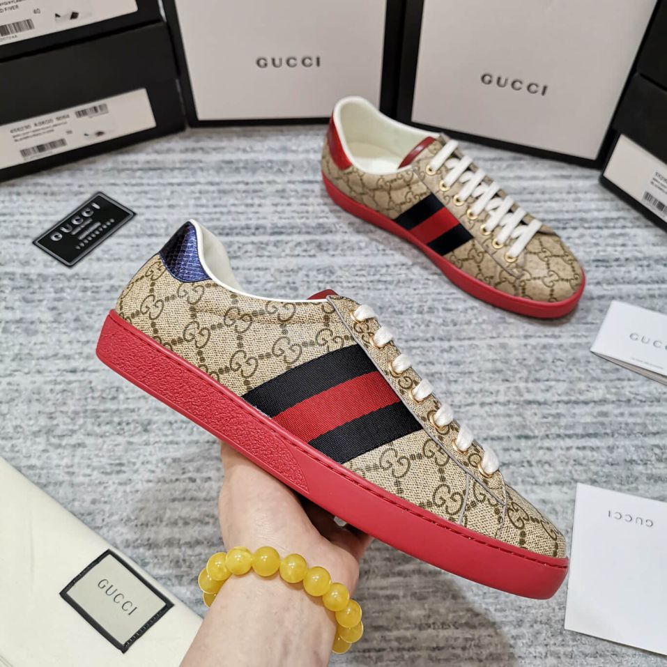 GG Classic Bee Embroidery Unisex Sneakers