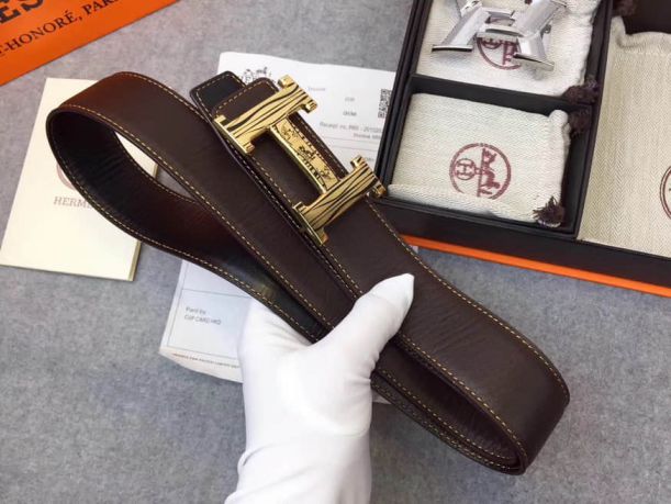 Hermes Leather Reversible Belts