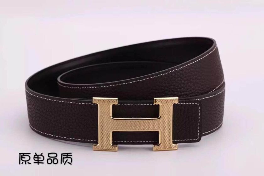 Hermes 38mm Togo Leather Men Belts