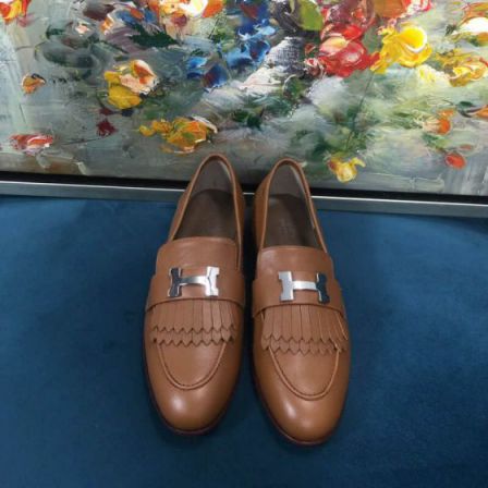 Hermes 18FW Women Leather Loafers