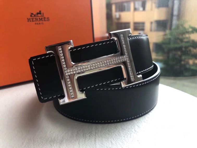 Hermes 38mm Leather Reversible Men Belts