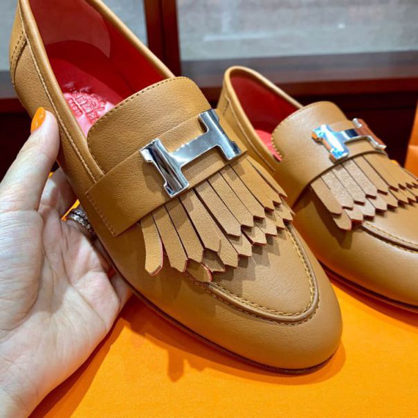 Hermes H Lofers tassel Women Shoes