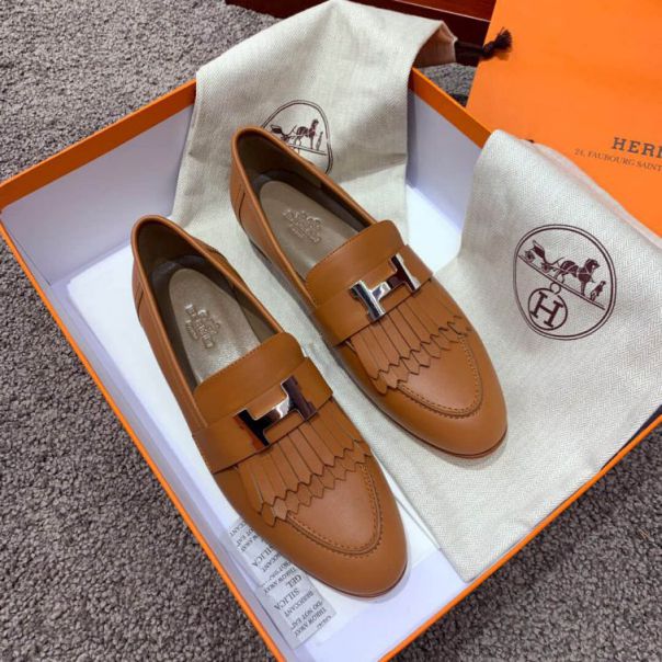 Hermes H Lofers tassel Women Shoes