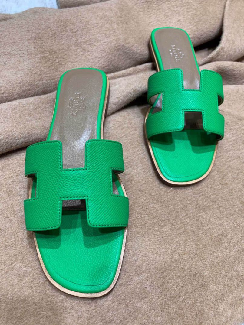 Hermes Classic Slippers Epsom Women Shoes