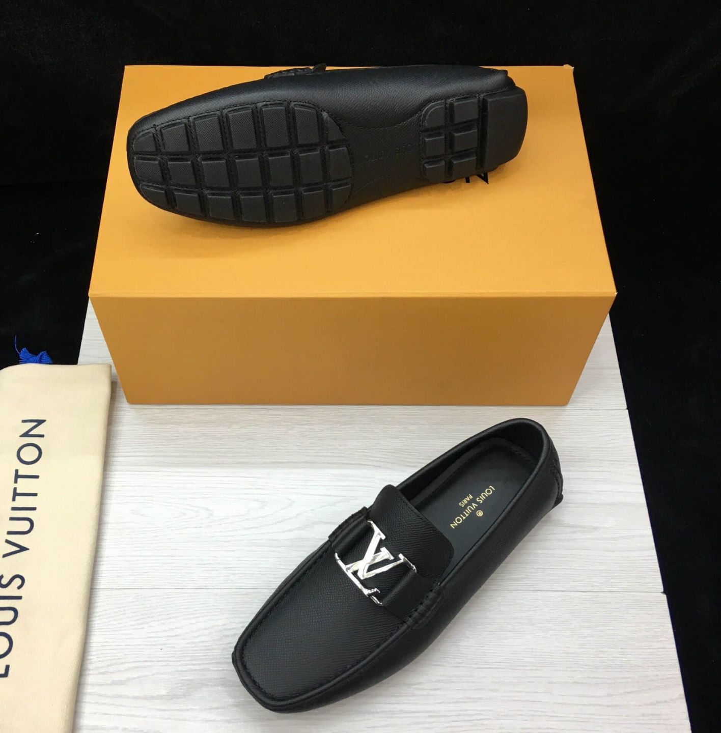 LV Leather MONTE CARLO Driver Shoes 1A3K2E Men Sandals [LVA0945 ...
