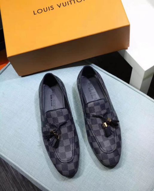LV Leather Classic Men Loafers