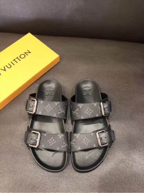 LV Leather 2018 Men Sandals