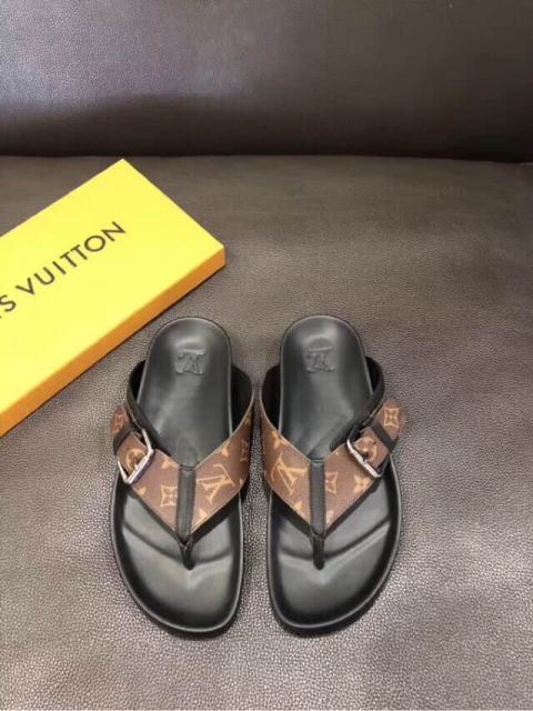 LV Leather 2018 Men Sandals