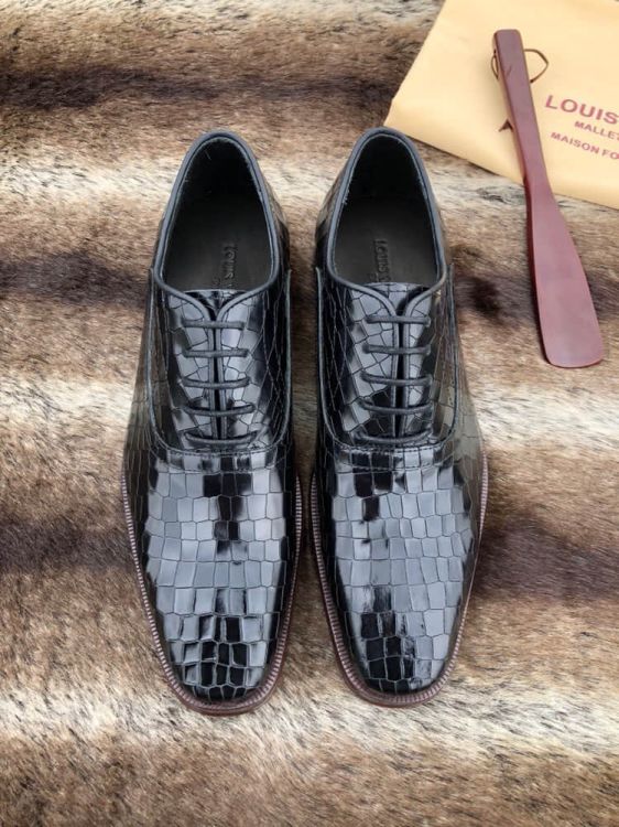 2018 LV Men Leather Shoes