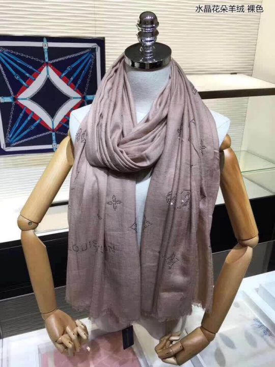 2018 LV 100*190cm 100% Cashmere Silk Square Women Scarves