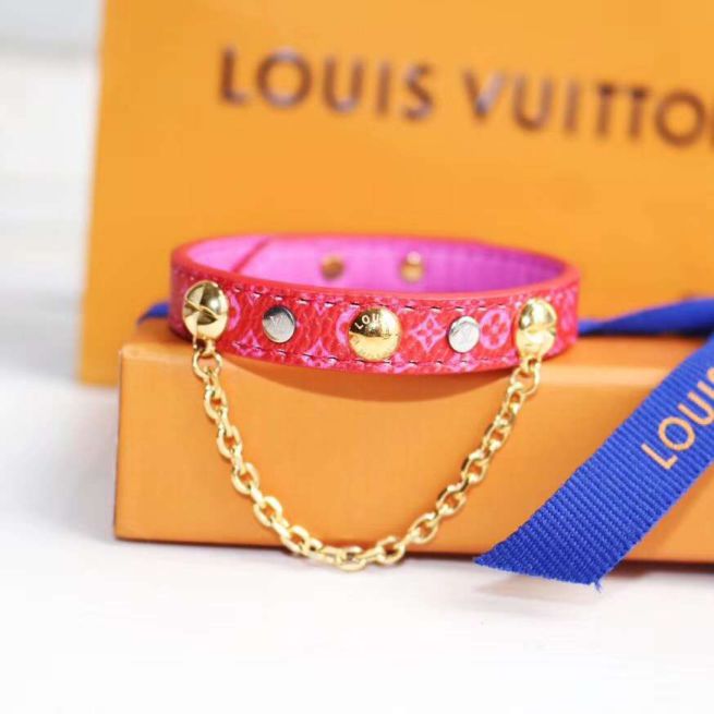 LV Leather Bracelets