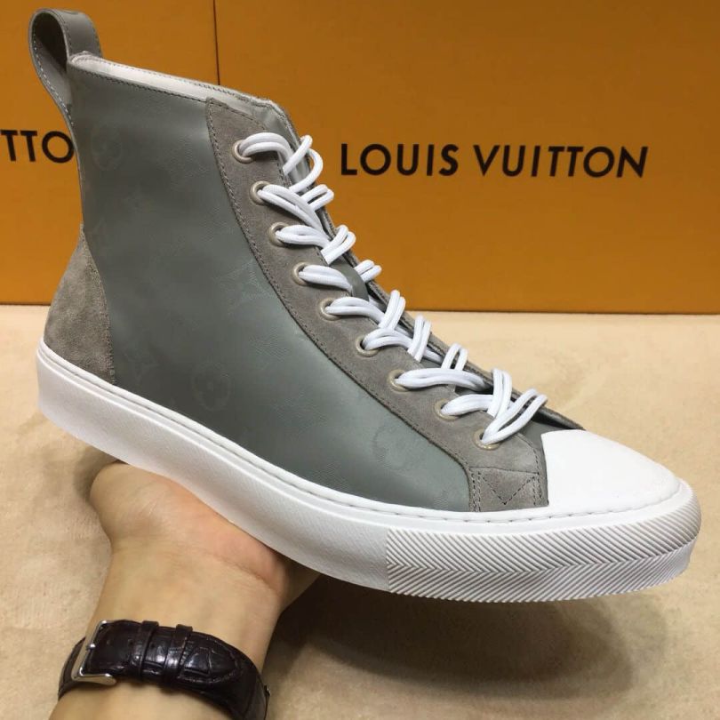 LV 2018ss Leather LOGO Men Sandals