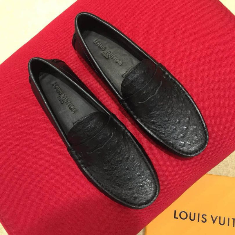 2018 LV Leather Men Loafers
