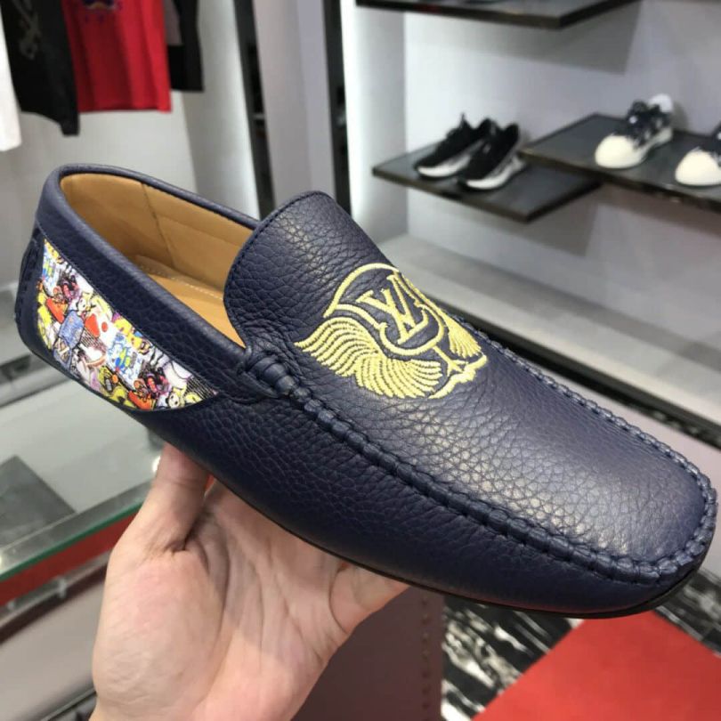 LV Leather Men Loafers