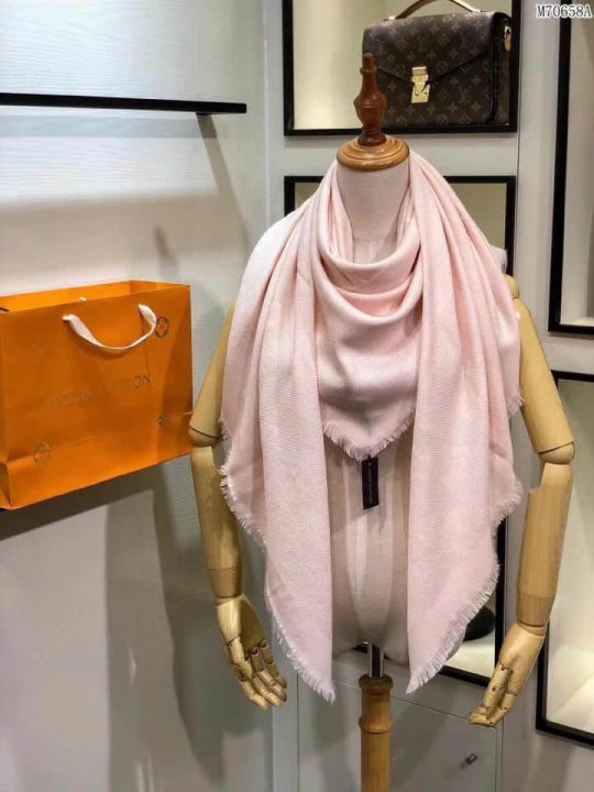 2018 LV Natte Monogram Silk Wool Women Scarves