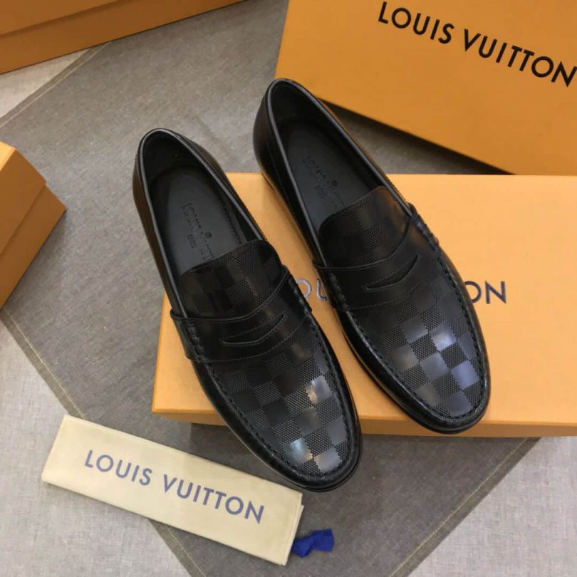 LV Damier Leather GRADUATION Men Casual Shoes