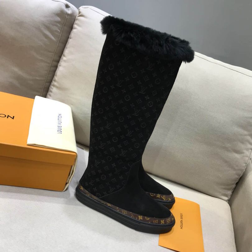 2018 LV Wool Boots Women Sandals