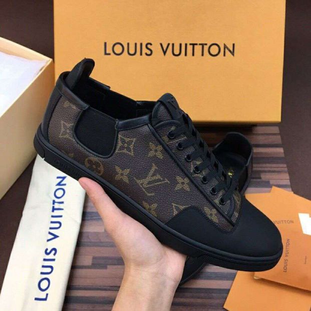 LV Leather Classic Men Causal Sandals