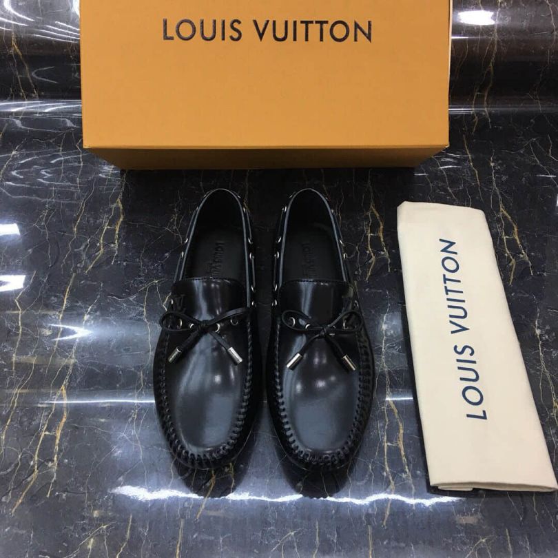 LV Leather Men Loafers