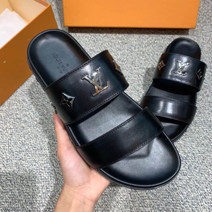 LV Men Leather Sandals
