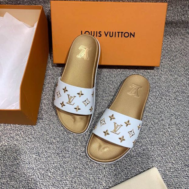 LV Embroidery Men Slippers