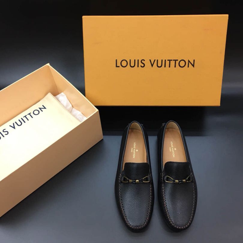 LV Leather logo Causal Shoes Men Driver Shoes