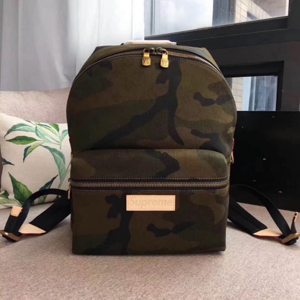 LV M44200 supreme Limited Edition Denim Camo Apollo Backpack Bags