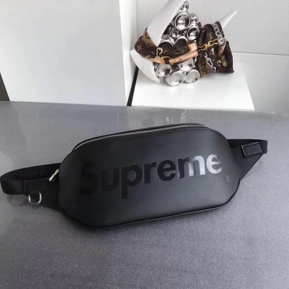 LV M54319 Limited Edition supreme Black Epi 3D Unisex Waist Bags