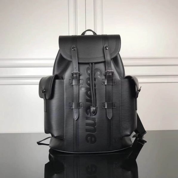 LV M53414 Limited Edition supreme Black Epi 3D Backpack Bags