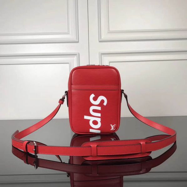 LV supreme Limited Edition Epi Crossbody M53417 Red Shoulder Bags