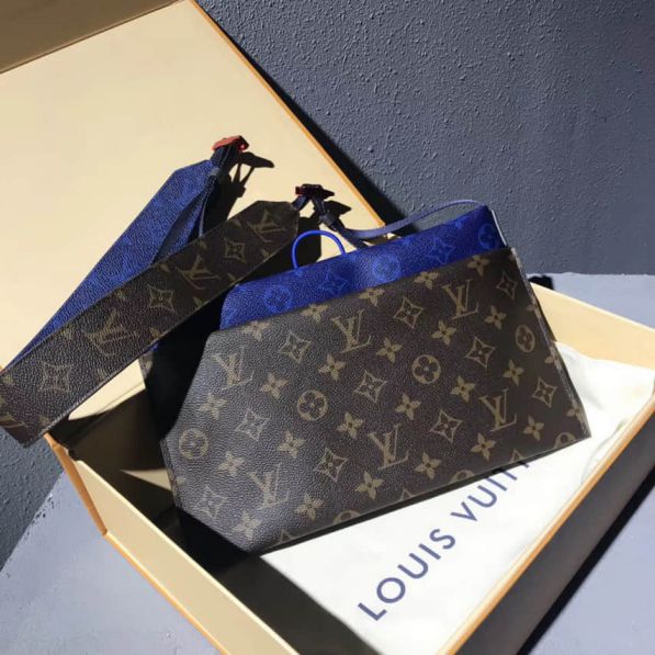 LV 2018ss Limited Edition Shoulder Strap Monogram Blue Shoulder Bags