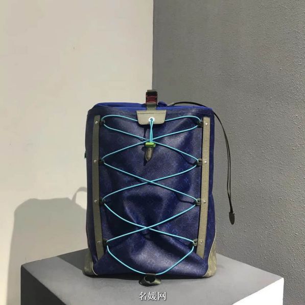 LV 2018ss Blue Backpack Outdoor M43833 Backpack Bags