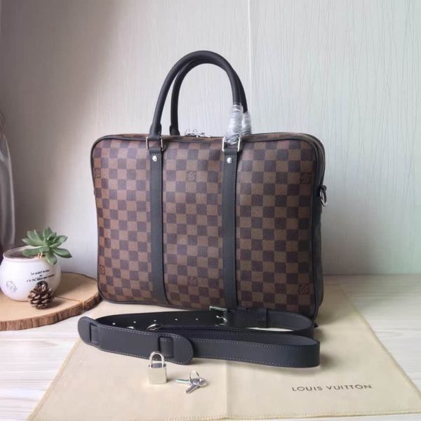 LV N41466 Men Small PORTE-DOCUMENTS VOYAGE Briefcases