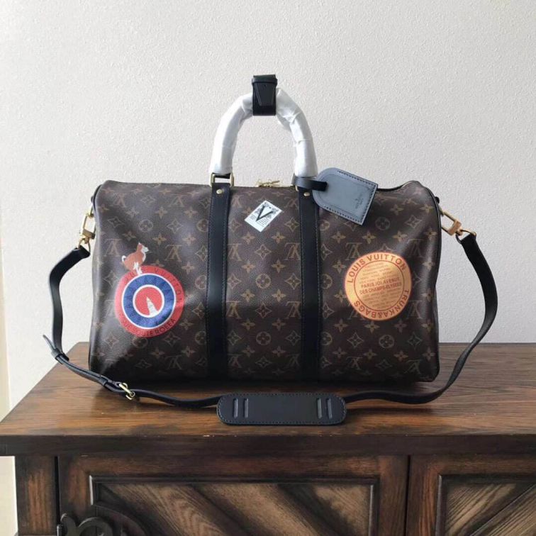 LV KEEPALL 45 with Shoulder Strap M41043 Travel Bags