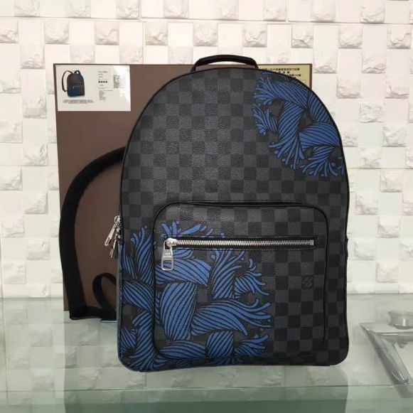LV Josh Men Damier Graphite Canvas N41712 Backpack Bags