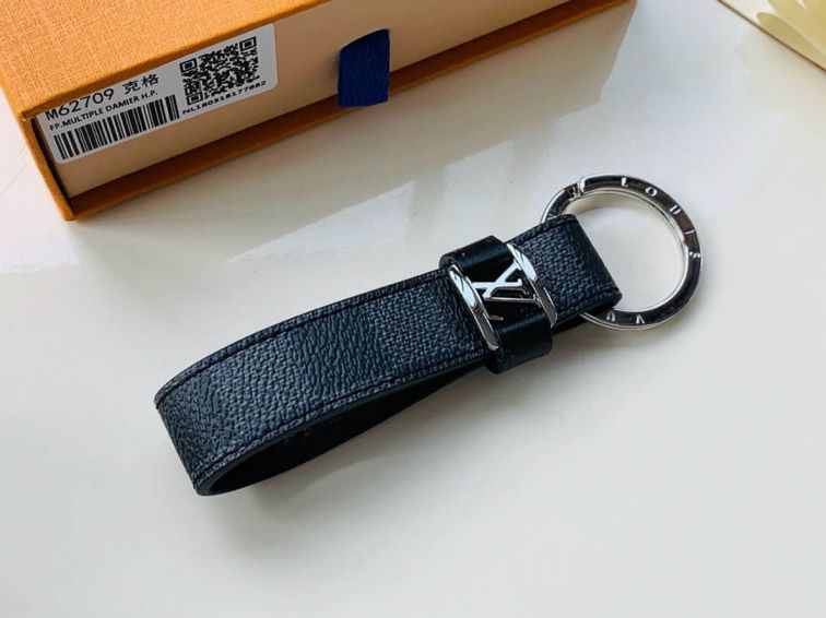 LV DRAGONNE Key Chain M62709 Black Accessories
