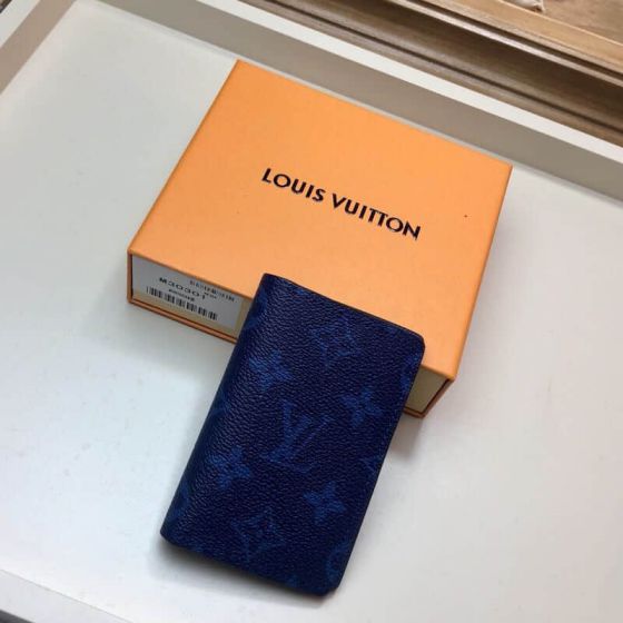 LV M30301 2019 Blue Bi-Fold Card Holder